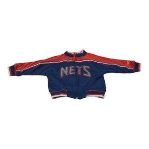 Brooklyn Nets Infant Track Jacket 12M Blue‎ Red Full Zip Bomber Basketball